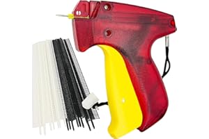 FIFCHALL 2001 Pieces Micro Tagging Gun for Clothing, Tagging Gun Kit with 1000 Black and 1000 White Micro Fasteners, Price Tag Gun with Smallest Stitch, Tagging Gun, Tag Attacher Guns
