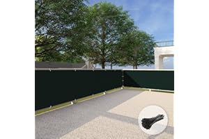 Patio Green 3' x 50' Privacy Screen Fence Balcony Fence Privacy Screen Deck Apartments Railing Cover Backyard Net Mesh for Deck Patio Porch Outdoor with Zip Ties