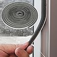 fowong Under Door Brush Strip Weather Stripping,11/32 inch x 9/16 inch x 16 Feet, Flexible Strip Brush for Sliding Doors and Windows（Grey）