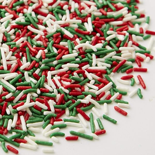 WILTON HOLIDAY SPRINKLES JIMMIES MIX, 11.1 OZ.,ASSORTED