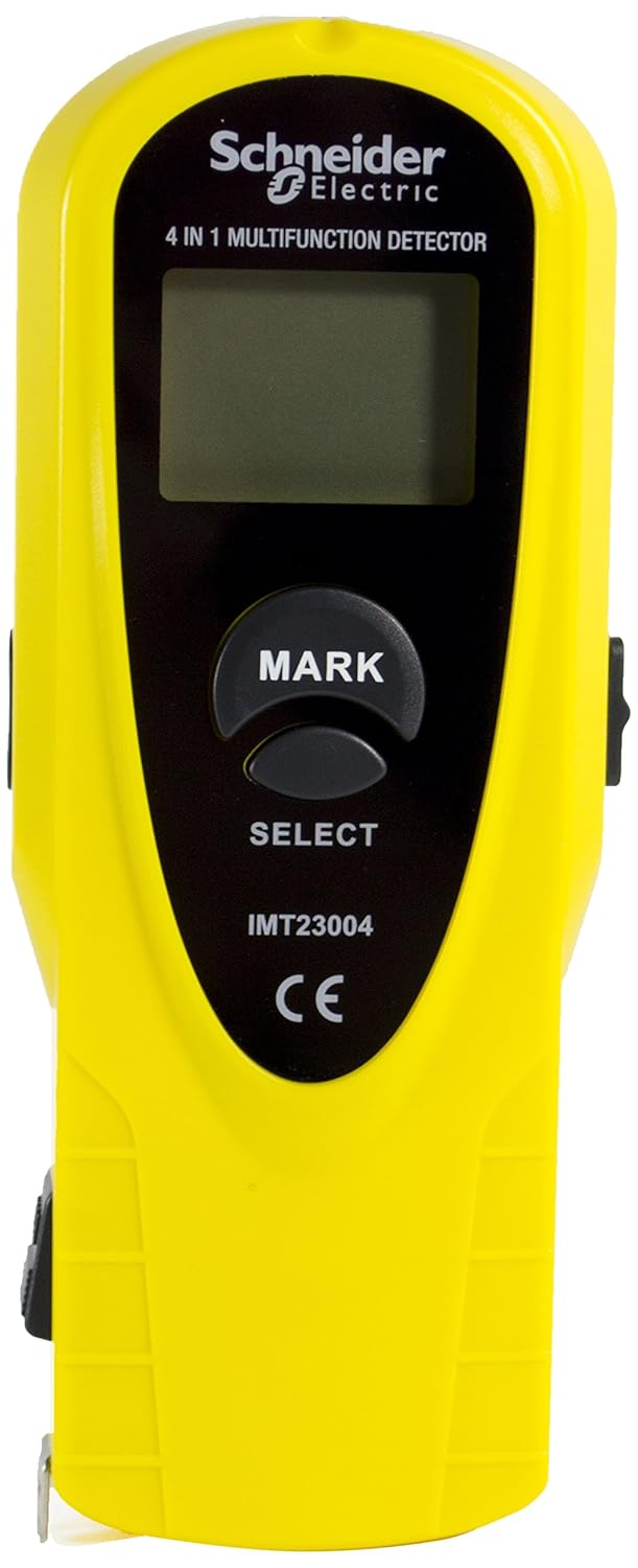 Schneider Electric Thorsman, 4-in-1 Multi Purpose Digital Detector, Stud/Metal/Live AC Wire Detecting, with LCD Display