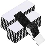 20 Sets 1x4 Inch Hook and Loop Fastener Strips with Adhesive Heavy Duty Strong Sticker Picture Hanging Mounting Tape for Home