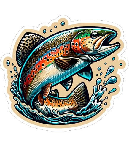 Autocollant Holographique Pêcheur 15 Cm - PVC Imperméable, Effet Arc-en-ciel - Pour Voiture, Frigo, Laptop - 6