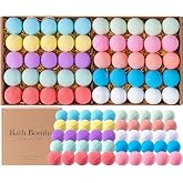 50 Pack Bath Bombs for Women Kids Bubble Bath 10 Scents Relaxing Spa Gifts | Natural Organic Fizzy Bath Bombs Self Care Gifts for wife girlfriend mom Birthday Christmas Stocking Stuffers Party Favors