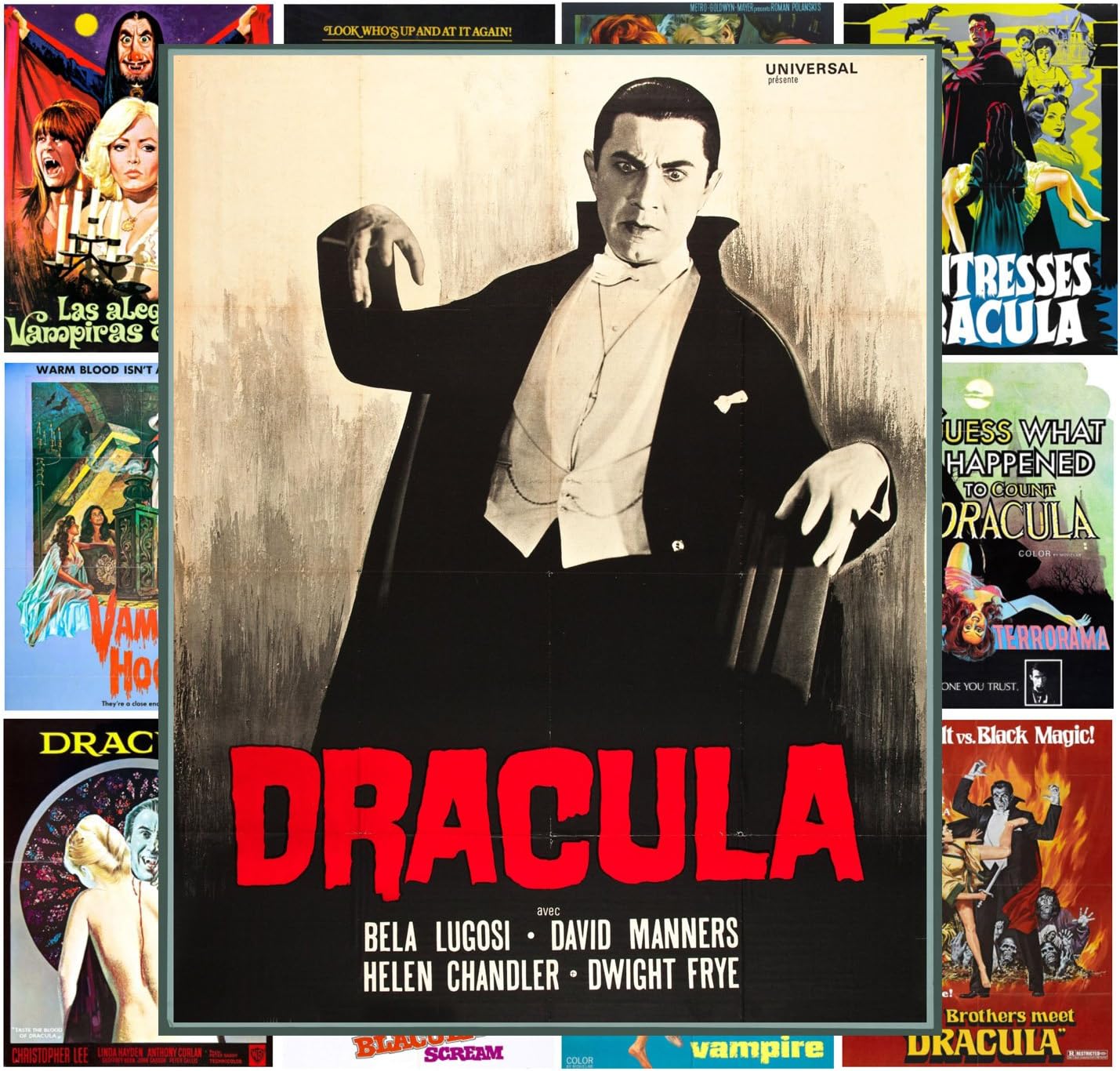 Pixiluv Mini Posters Set [13 Posters 8x11] Vampire Horror # Trash Movie Posters Reprint