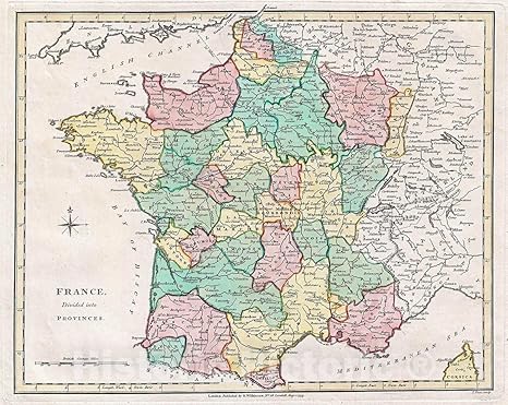 Amazon 歴史的な地図 Wilkinson フランス地図 1793 歴史的なアンティークヴィンテージ装飾ポスター ウォールアート 16インチ X インチ アートフレーム ポスター オンライン通販