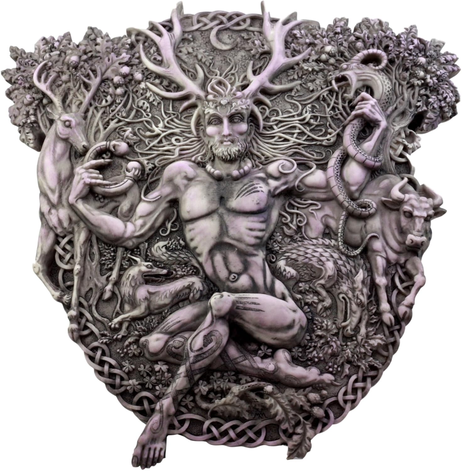 Amazon.com: Ebros Gift Wicca Horned God Cernunnos Wall Plaque Masculine Divinity Neopaganism Wall Decor Sculpture: Everything Else