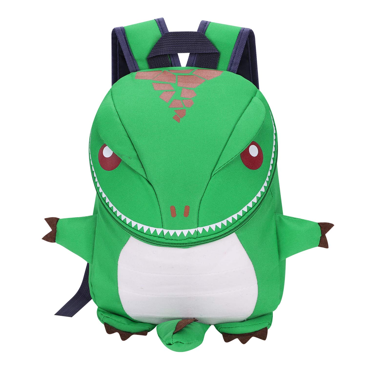 Cute Kids Toddler Backpack Cartoon Dinosaur Backpack Rucksack Boys Girls Nursery Bag Kindergarten School Bag Bagpack Travel Backpack Daypack Lunch Bag with Panda Keychain Gift