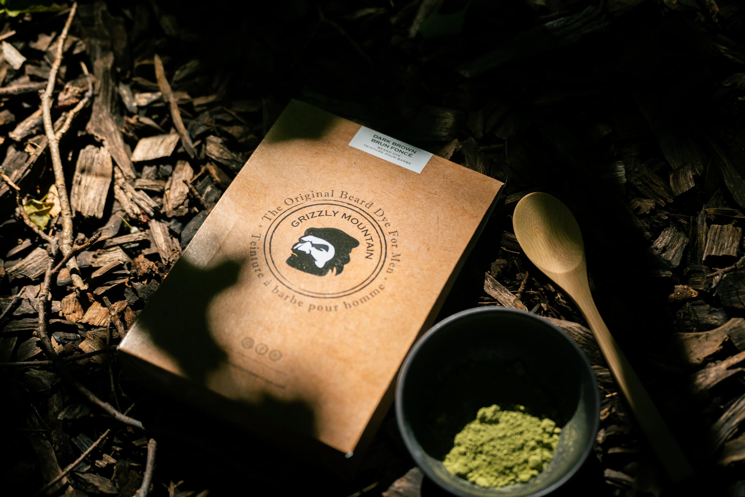 Grizzly Mountain Beard Dye - Organic & Natural Dark Brown Beard Dye