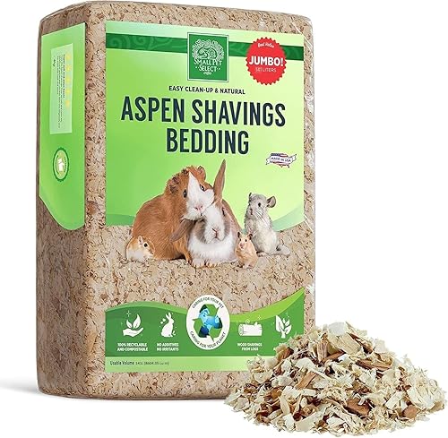 Small Pet Select Premium Natural Aspen Bedding, Animal Bedding for