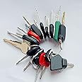 24 Construction Ignition Keys/Heavy Equipment Key Set Compatible with Volvo Caterpillar Komatsu Case Kubota JCB Bobcat Hitach