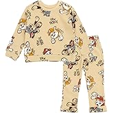 Paw Patrol Waffle Knit Pullover Sweatshirt and Jogger Pants Outfit Set Newborn to Little Kid Sizes (0-3 Months - 5)