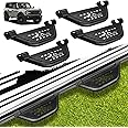 Sunsdrew 4PCS Bronco EZ-Steps,Bronco Running Boards Add-On OEM Rock Rail,Replace for 2021-2025 Ford Bronco Side Steps 4-Door Accessories(Not Fit Raptor or Sport)