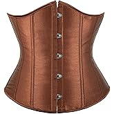 Alivila.Y Fashion Womens Sexy Satin Vintage Underbust Waist Training Corset Bustier