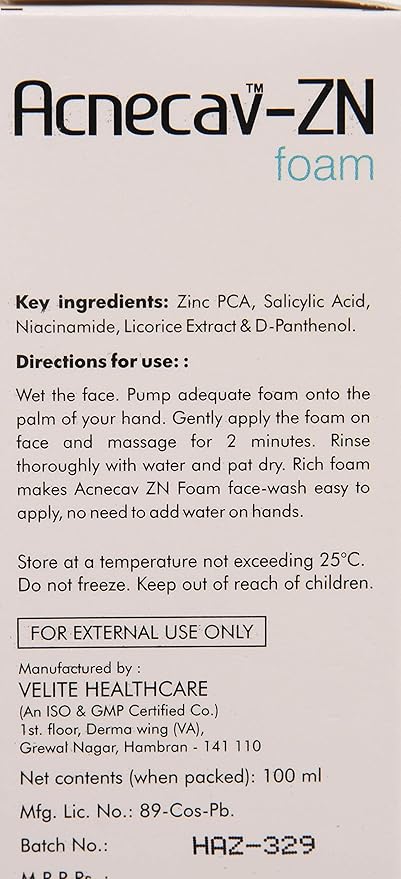 acnilite zn face wash