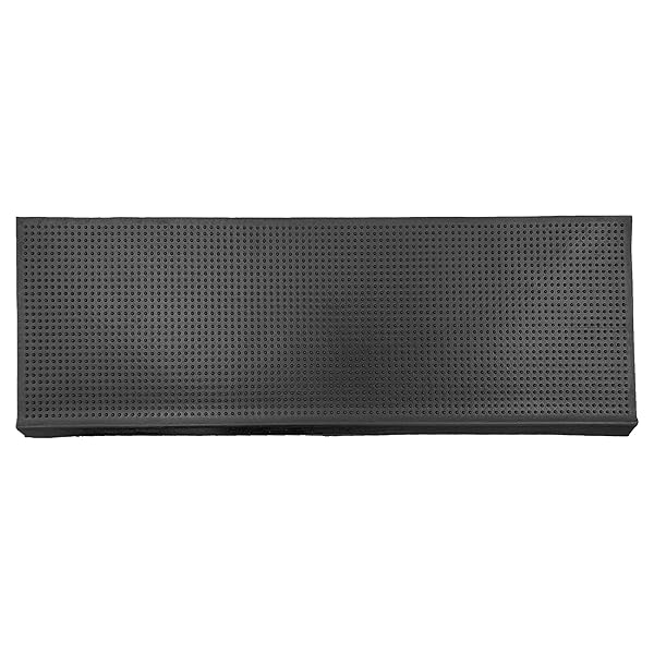 OTTOMANSON BULLNOSE STAIR TREADS OUTDOOR – DOTS HEAVY-DUTY NON-SLIP STAIR MATS – BEST GRIP ON CONCRETE, BRICK & TEXTURED STEP – FASTENING REQUIRED FOR WOODEN & RV STEPS, PACK OF 5