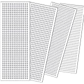 3090PCS Rhinestone Stickers, Self Adhesive Crystal AB Face Gems Pearls Stickers 3/4/5/6mm Hair Gems Stick on Bling Jewels for Makeup Eye Hair Nails Body Craft DIY Home Decor, 4Sizes