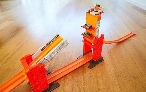 hot wheels track builder system stunt bridge kit