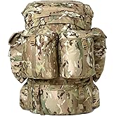 MT FILBE 100L Modular Rucksack System Military Ruck with External ABS Frame, Detachable Assault Pack & Hydration Carrier