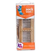 Authentic Knitting Board Sock Loom 2, Regular Gauge | Adjustable Loom, 100% Hardwood