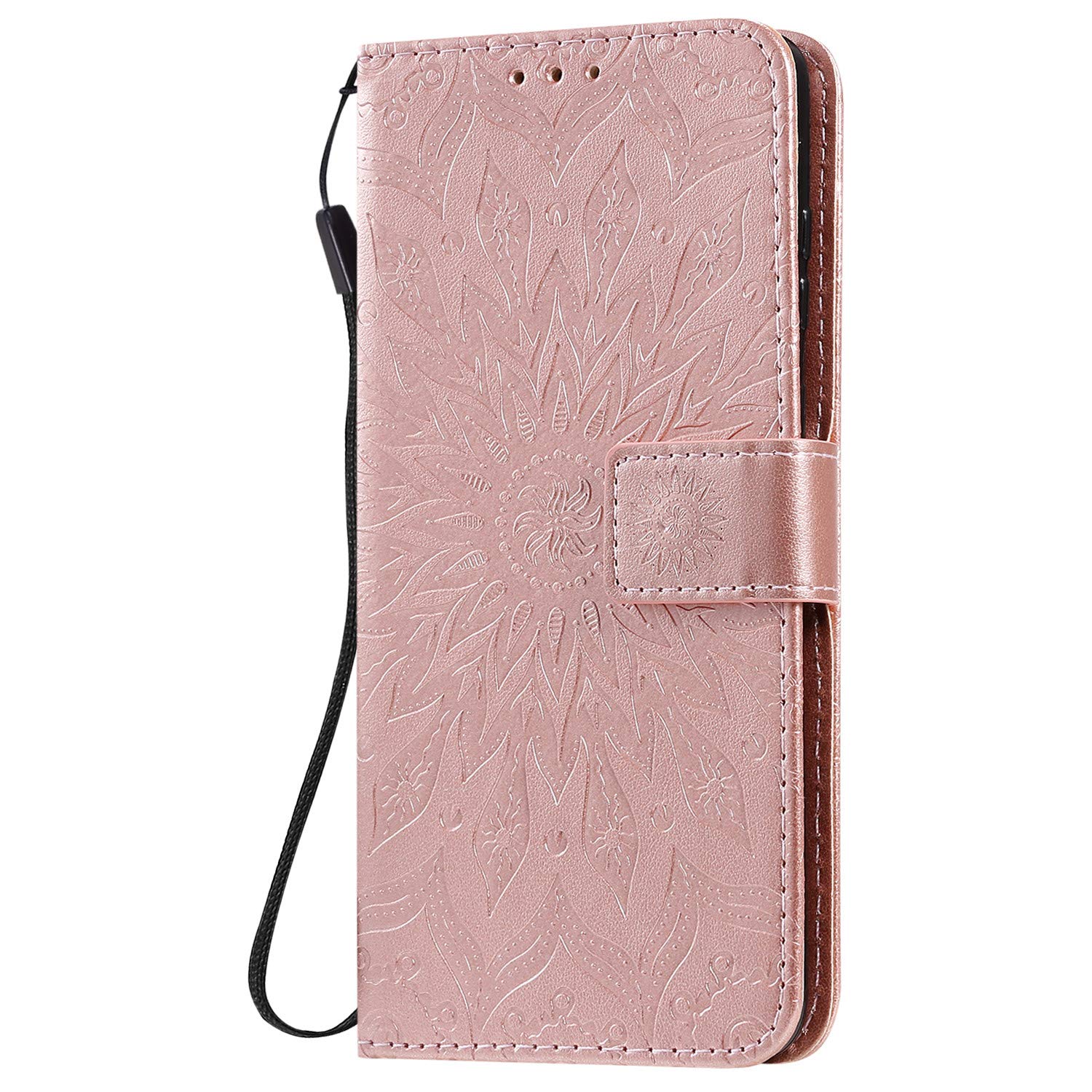 KKEIKO Galaxy S20 Plus Case, Galaxy S20 Plus Flip Leather Wallet Case Notebook Style, Sun Flower Design Shockproof Cover for Samsung Galaxy S20 Plus - Pink #2