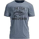 TeeUnion The Fish Whisperer Funny Fisherman T-Shirt - Fishing Pole Humor Graphic Tee