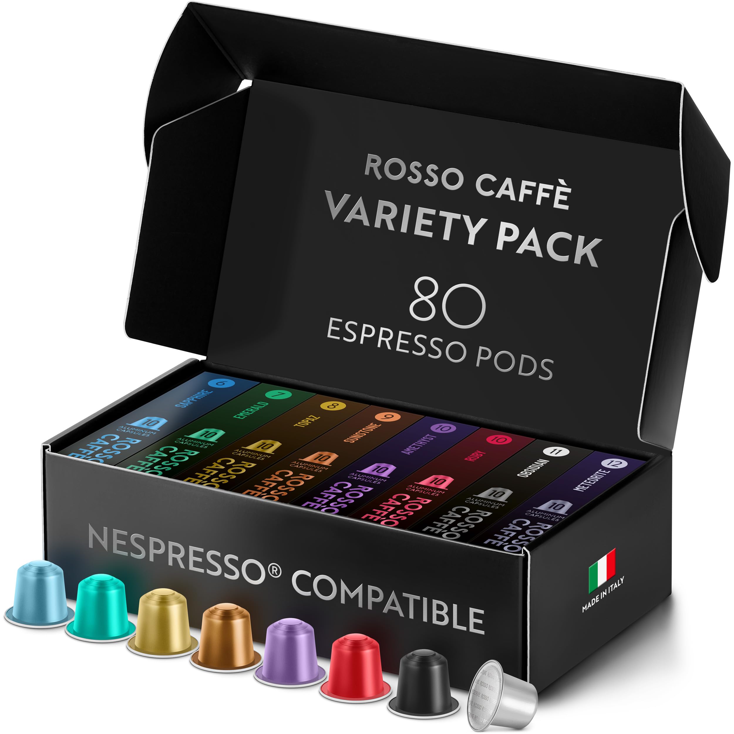 ROSSO CAFFÈ Espresso Coffee Pods for Nespresso