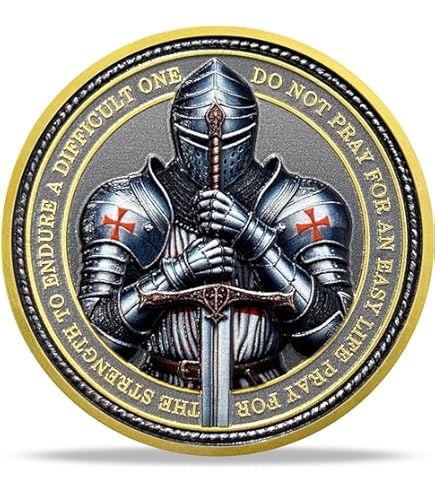 Pièce Commémorative Armure De Dieu - Médaille Religieuse Militaire En Alliage, 7x4,5 Cm, Pour Collection Ou Encouragement