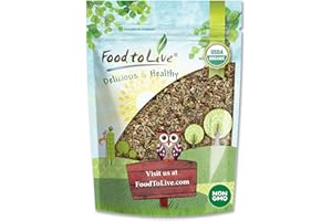 Food to Live - Organic Basil Leaves, 8 Ounces – Dried & Cut. Great for Pizzas, Pesto, Soups, Sauces, Salads and Herbal Tea. N