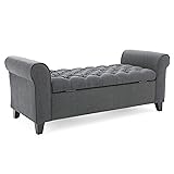 Christopher Knight Home Keiko Fabric Armed Storage