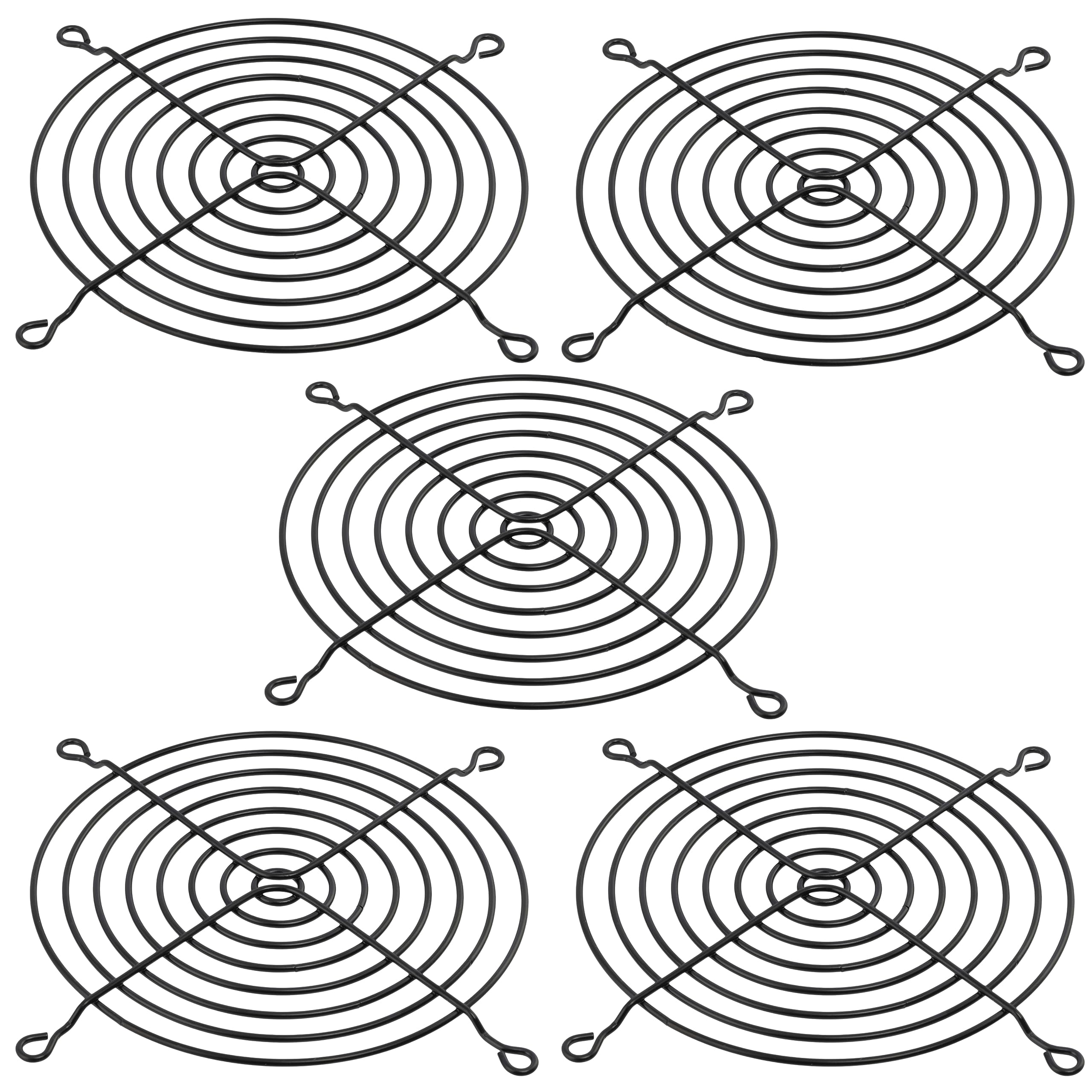 Aerzetix: 5 Pcs of Protective Grills for PC Computer Case Cooling Fan 120x120mm