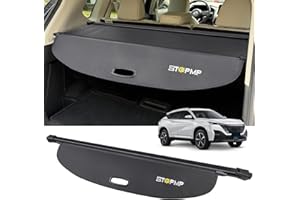 ZTGPMP Cargo Cover for Nissan Rogue S SV SL Platinum 2021 2022 2023 2024 2025 2026, Retractable Rear Trunk Cover Luggage Shield Security, Rogue Accessories (Carbon Fiber Leather)