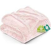 Utopia Bedding Fleece Blanket Twin Size Pink 300GSM Luxury Anti-Static Fuzzy Soft Microfiber Dorm Bed Blanket for Girls (60x80 Inch)