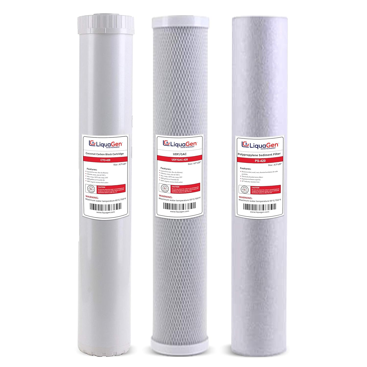 Replacement Big Blue Water Filter Cartridge KDF 55/85 GAC KDF 85 4.5 x