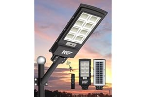 150000LM 1500W Solar Street Lights,384 LEDs Solar Security Flood Lights Outdoor,Solar Powered Dusk to Dawn Motion Lights for 