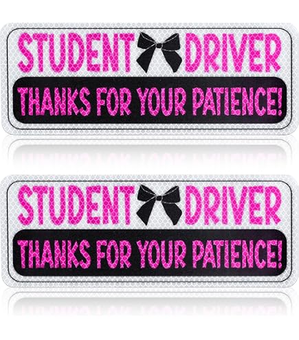 thumbnail interactive-video image 1 of New Driver Sticker New Driver Magnet For Car Reflective Please Be Patient New Driver Signs For Car Student Driver Magnetic Safety Signs Novice Driver Warning Vehicle Bumper Sticke Car Magnet 1 of 11