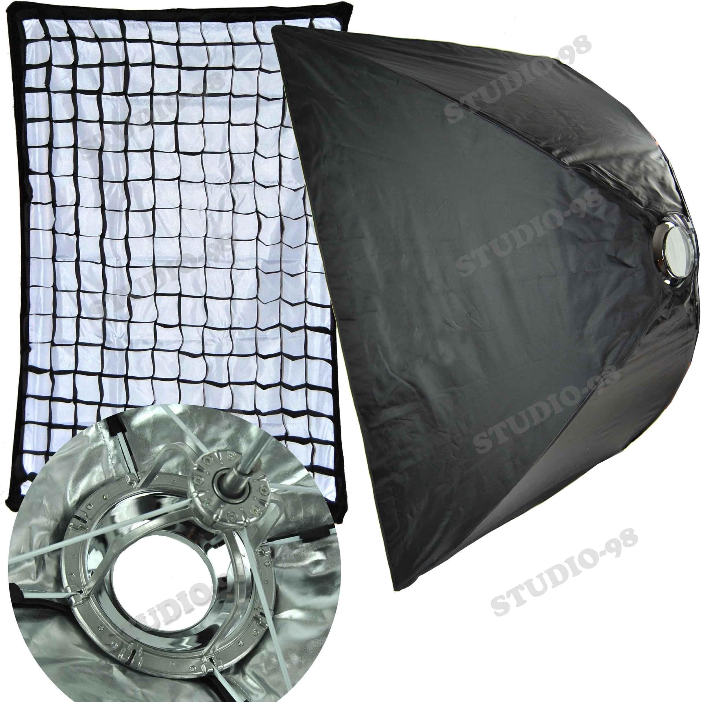 24 X 36 Inch Foldable Umbrella Like Collapsible Softbox (60 X 90 Cm) + Grid for Bowens Esprit Gemini Flash Light