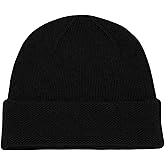 Shorts of Hawick Men's 100% Cashmere Beanie Hat - Black - Made in Scotland by Love Cashmere
