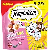 Temptations ShakeUps Cat Treats, Crustacean Celebration, 5.29 oz | Lobster, crab &amp; shrimp flavors, 100% complete &amp; balanced for adult cats, under 2 calories per treat, resealable pouches