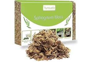 10.8 oz Sphagnum Moss for Plants, Great Orchid Potting Mix, Help with Maintain Humidity, Clean Peat Moss for Plants