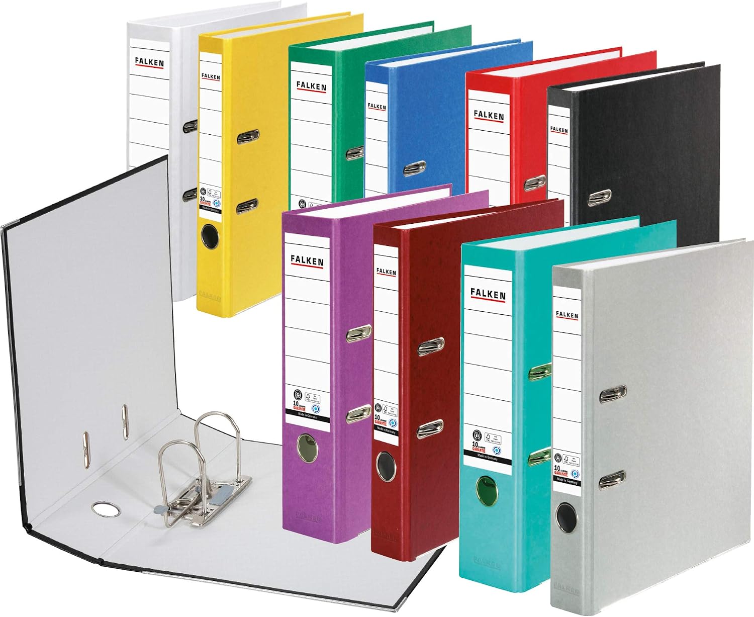 Falken Recycled A4 Folder. Wide White - Image 5