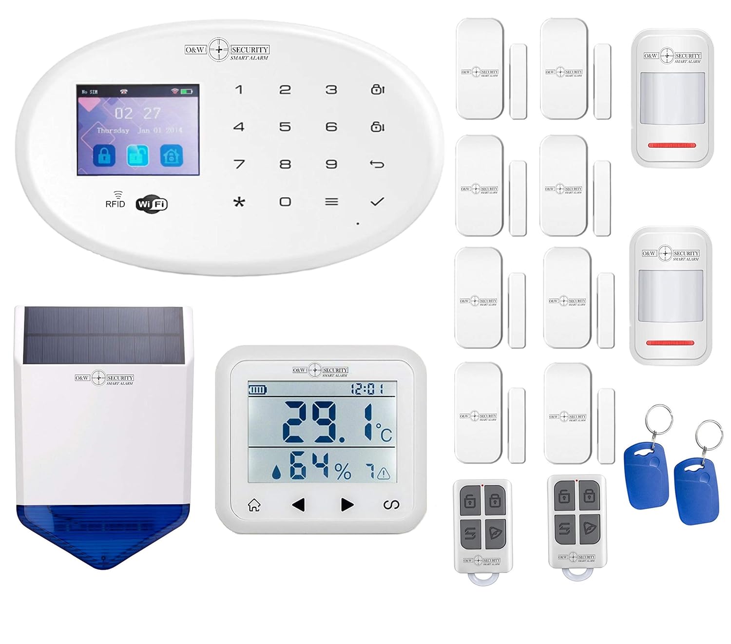 GSM Sistema de alarma WiFi con detector de movimiento para ...