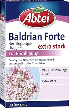 Abtei Baldrian Forte Extra Starke Pflanzliche Beruhigungsdragees Aus Der Baldrianwurzel Bei Nervoser Anspannung Und Schlafstorungen Ohne Gewohnungseffekt 1 X 30 Dragees Amazon De Drogerie Korperpflege