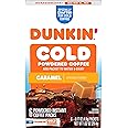 Dunkin’ Cold Iced Coffee, Caramel Artificially Flavored Powdered Instant Coffee Packs, 6 Count Box, (Pack of 12)