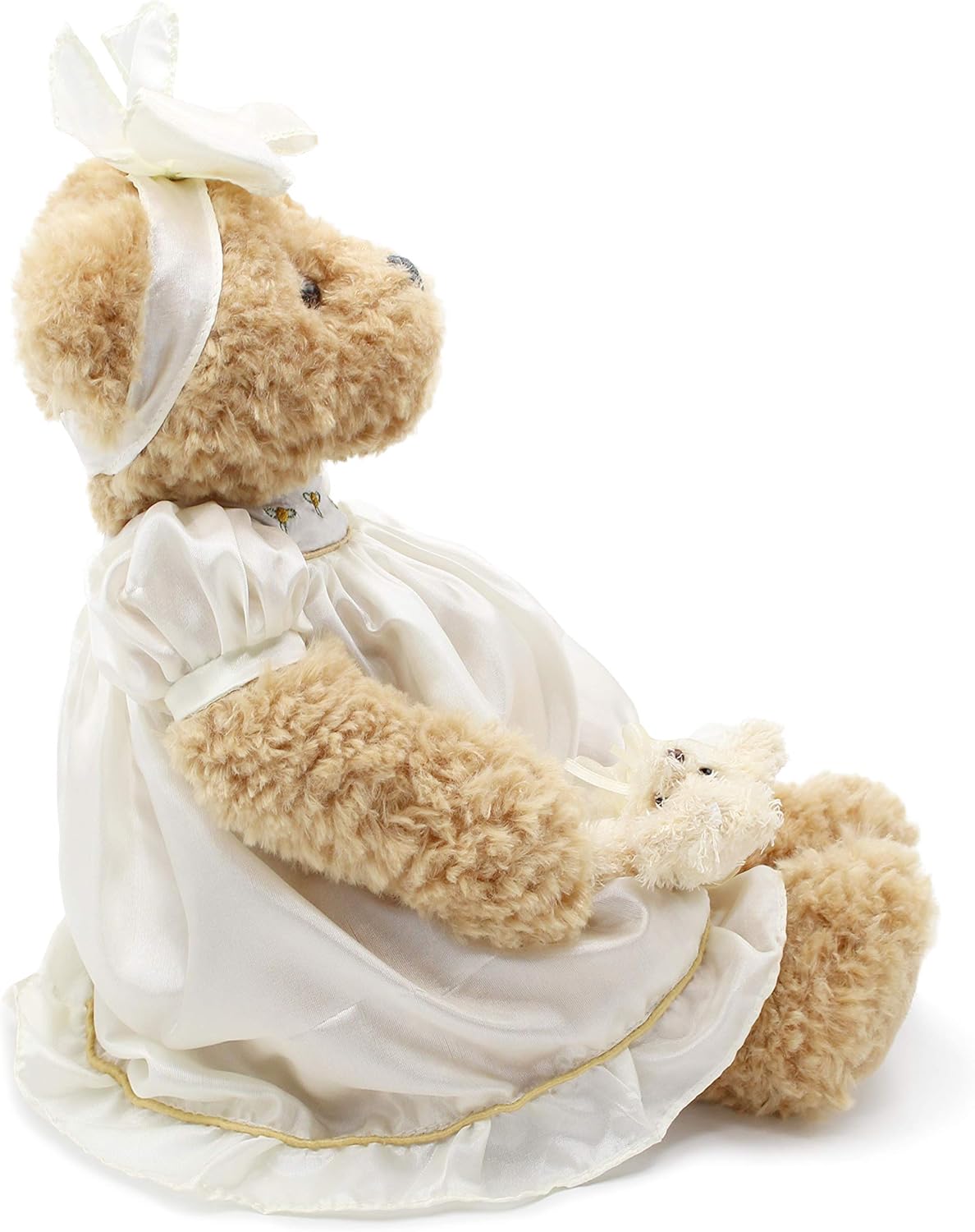 Oitscute Teddy Bears Baby Cute Soft Plush Stuffed Animal Toy for Girl Women 16" (Brown Bear Wearing White Sleepwear): Toys & Games
