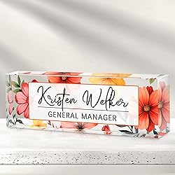 Custom Office Name Plate for Desk - Desk Name Plate