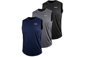 NELEUS Men's Dry Fit Workout Running Muscle Tank Top