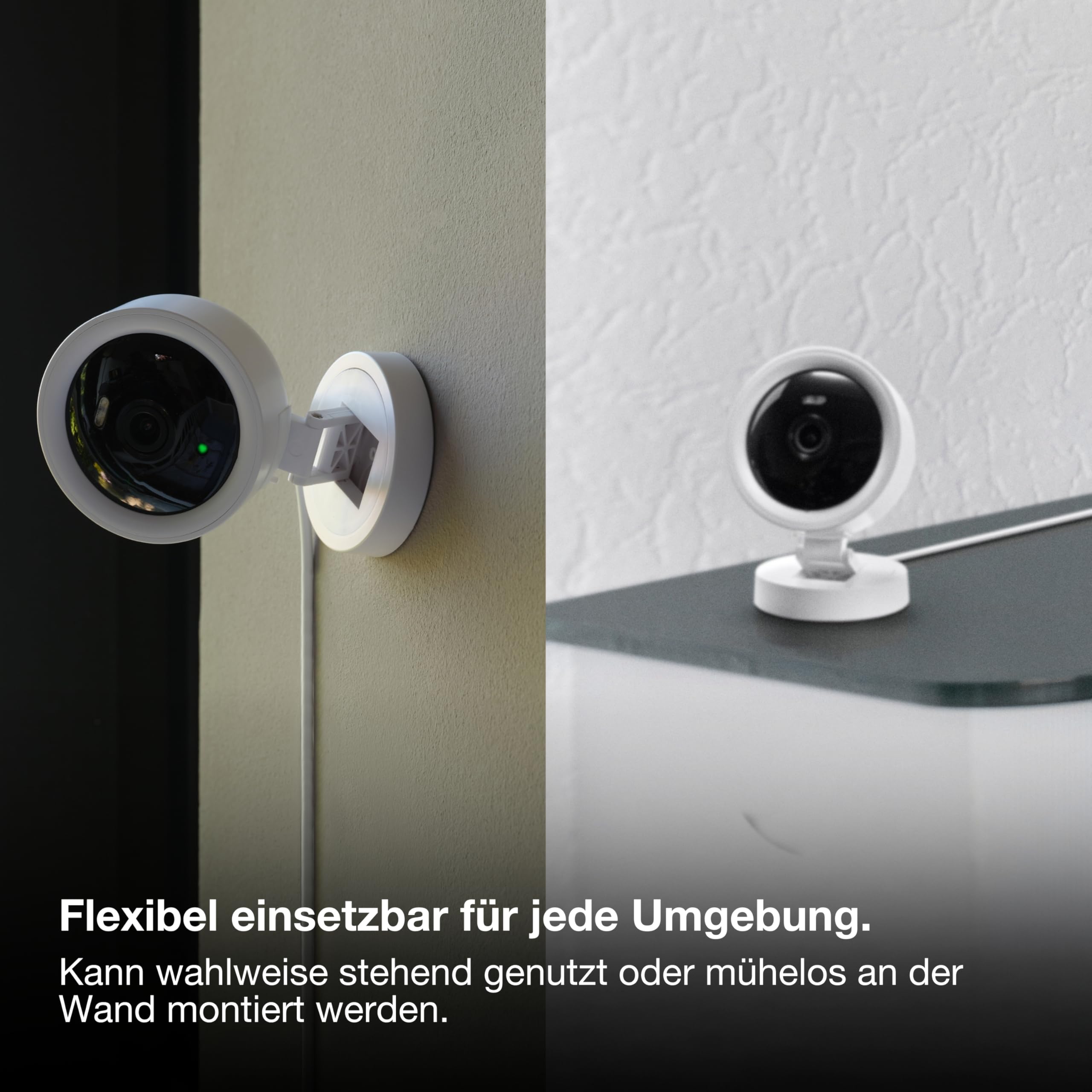 Osram SMART+ WiFi Kamera 4MP 2K QHD, Nachtsicht 7m, Zwei-Wege-Audio, microSD 256GB, Alexa kompatibel, Indoor Weiß 5