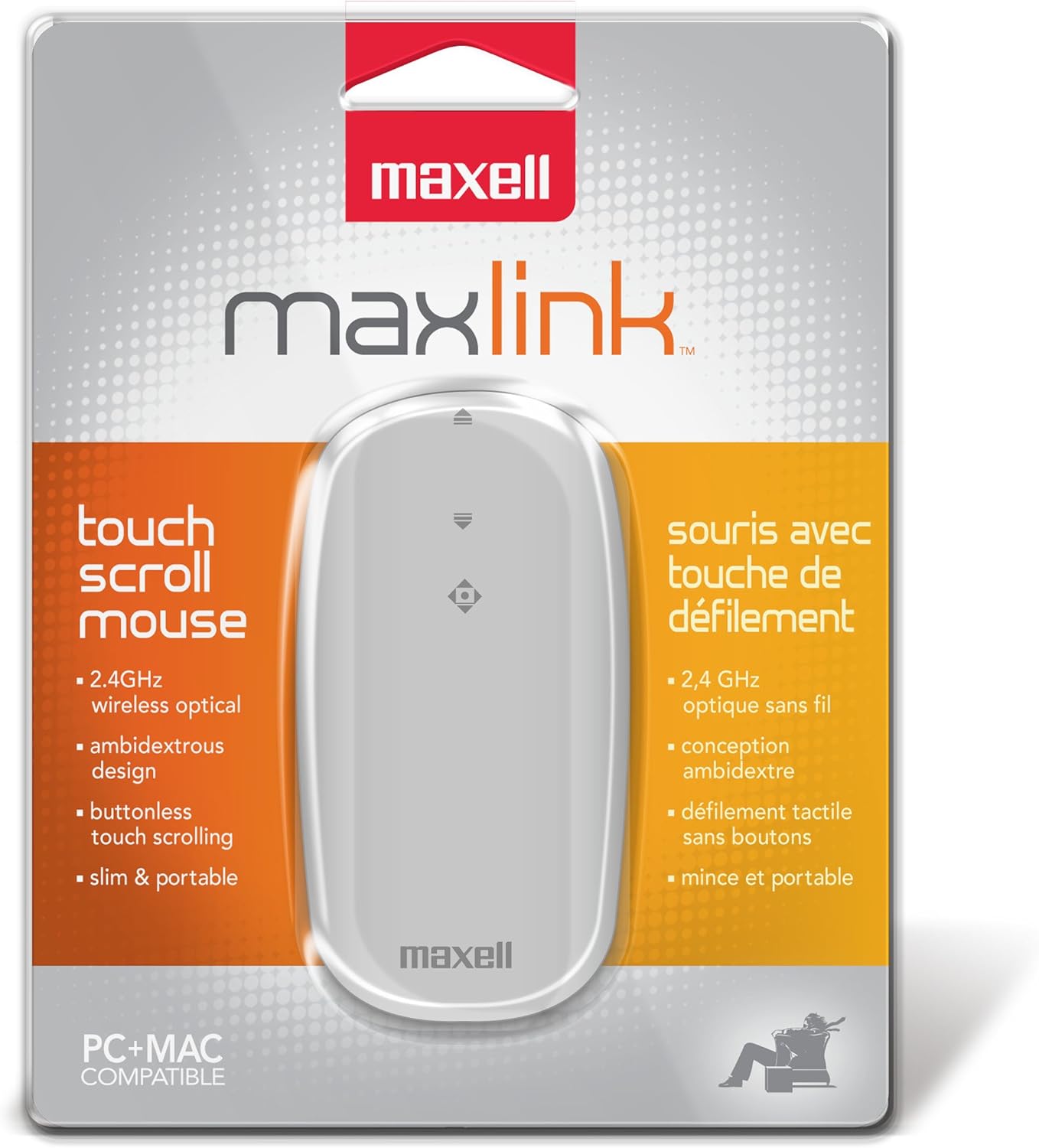 Maxell 2.4 Ghz Wireless Optical Touch Mouse 191123: Amazon.ca: Electronics