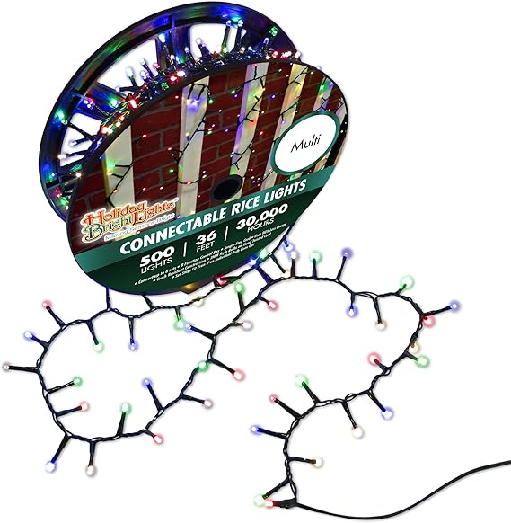 Holiday Bright Lights Christmas 500L Twinkling Straight